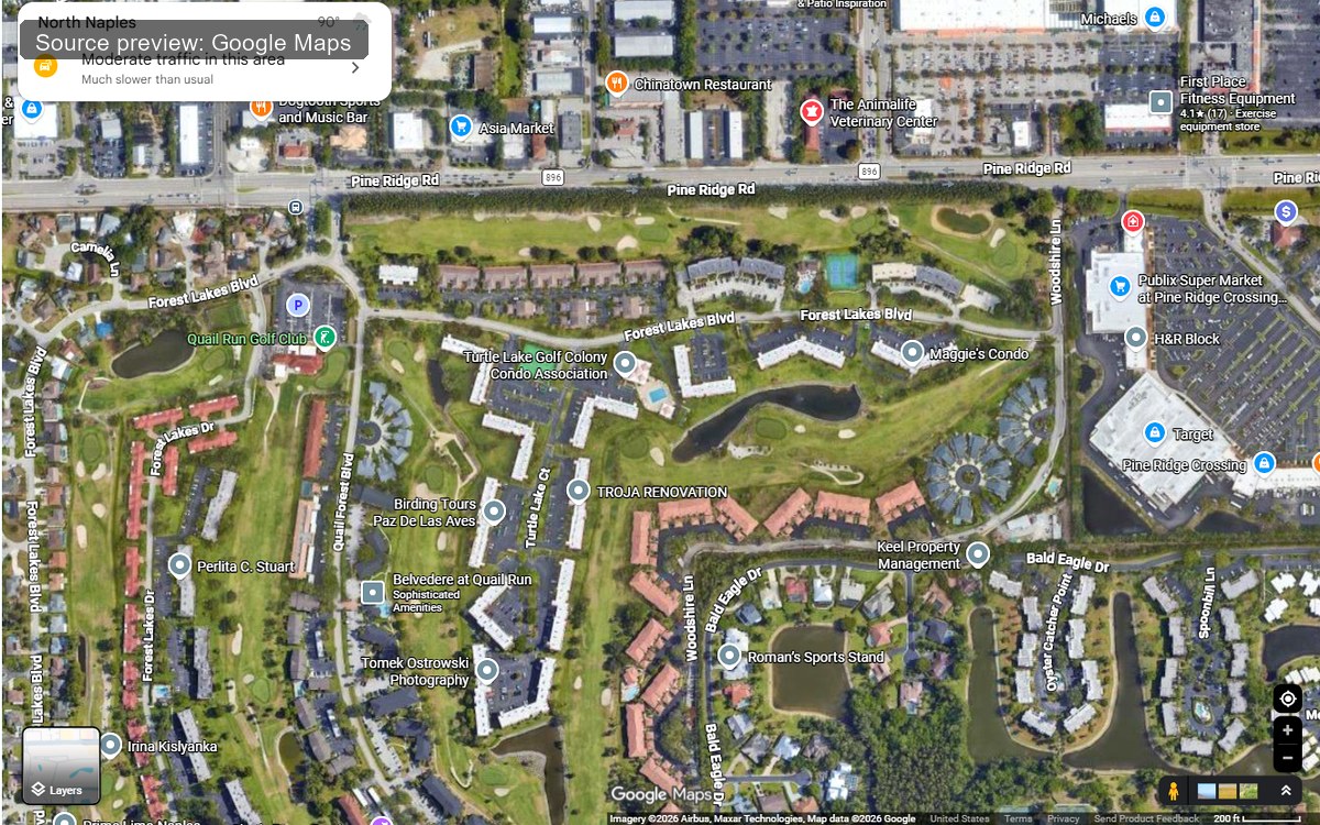 Turtle Lake real estate community in Naples FL